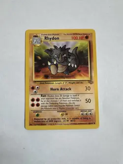Rhydon 45/64 - Uncommon - WoTC Vintage Jungle Set Pokemon Card LP+ - Image 1