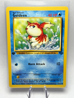 💥 Goldeen # 53/64 Jungle Set 1st Edition Stamp Vintage 1999 Pokemon Card - Image 1
