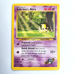 Sabrina's Abra 94/132 Pokemon TCG Gym Challenge NM Vintage 2000 Card - Image 2