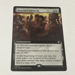 Renewed Solidarity (Extended Art) Commander: Aetherdrift Regular - Image 1