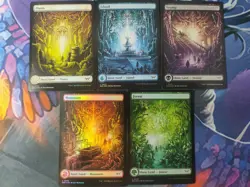 FOIL Full Art Land Set of 5 - Complete Set | Up to 10% Off | Duskmourn | NM MTG - Image 1