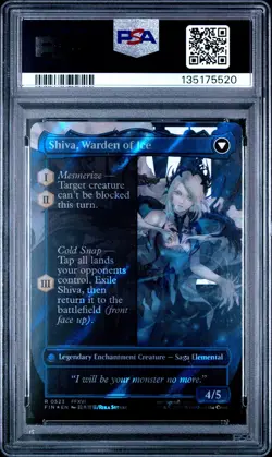 2025 MTG FINAL FANTASY #0523 JILL, SHIVA'S DOMINANT/SHIVA, WARDEN OF ICE PSA 10 - Image 2