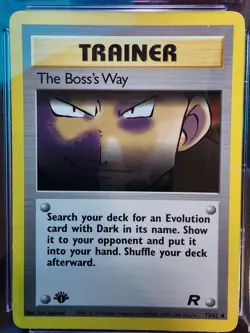 CGC 9 Pokemon TCG The Boss's Way Team Rocket 73 Regular 1st Edition Uncommon - Image 2