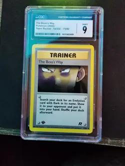 CGC 9 Pokemon TCG The Boss's Way Team Rocket 73 Regular 1st Edition Uncommon - Image 4
