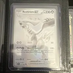 Reshiram EX 173/086 Pokemon White Flare Set Holo/ White Monochrome English Card - Image 4