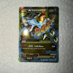 M Charizard EX mega 2016 Pokemon 108/106 Flashfire Holo - Poor condition- read - Image 1