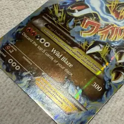 M Charizard EX mega 2016 Pokemon 108/106 Flashfire Holo - Poor condition- read - Image 3