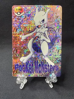 Pokemon Pocket Monsters 1146 Vending Prism Holo Sticker Mewtwo NM Vintage Rare - Image 1