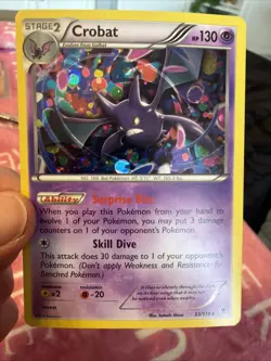 Crobat Cosmos Holo Rare 33/119 XY Phantom Forces 2014 Pokemon Card - Image 1