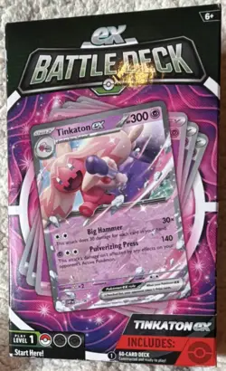 Pokemon TCG Tinkaton EX Battle Deck Sealed 60-Card Deck 2023 - Image 1