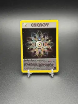 2000 Pokemon Team Rocket Holo Rainbow Energy 17/82 SWIRL - Image 1