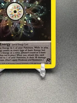2000 Pokemon Team Rocket Holo Rainbow Energy 17/82 SWIRL - Image 5