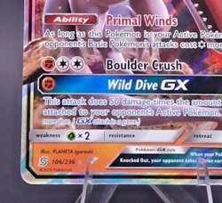 🔥 Aerodactyl GX 106/236 - Unified Minds - Ultra Rare Holo - NM - Pokemon TCG 🔥 - Image 5
