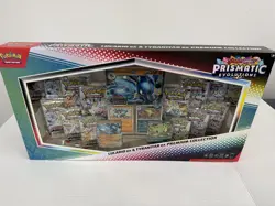Pokemon TCG Prismatic Evolutions Lucario Ex + Tyranitar Ex Premium Collection - Image 1