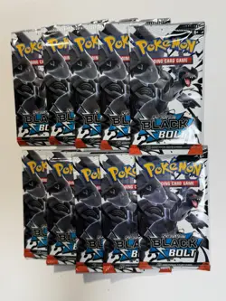 Pokemon TCG Black Bolt Booster Packs Lot of 10 - Image 1