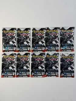 Pokemon TCG Black Bolt Booster Packs Lot of 10 - Image 2