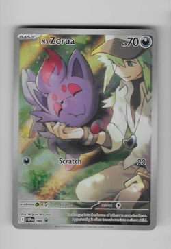 Pokemon TCG N's Zorua SVP 189 Journey Together Black Star Promo NM #189 - Image 1