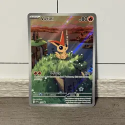 Pokemon Black & White Victini 208 Black Star Scarlet Violet Promo Illustration - Image 1