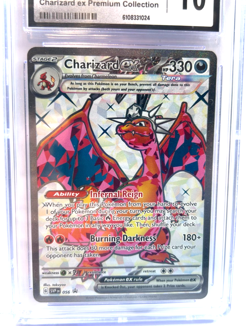 2023 POKEMON GEM MINT CHARIZARD EX #056 BLACK STAR PROMO HOLO GRADE 10 AWESOME ! - Image 2