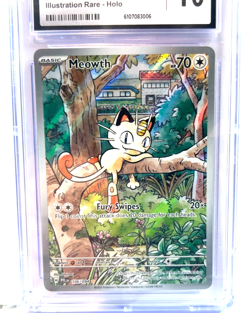 2025 POKEMON GEM MINT MEOWTH # 106/094 HOLO GRADE 10 AWESOME ! - Image 2