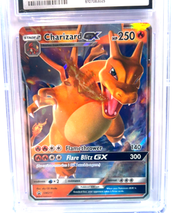 2019 POKEMON GEM MINT CHARIZARD GX # SM211 HOLO GRADE 10 AWESOME ! - Image 2