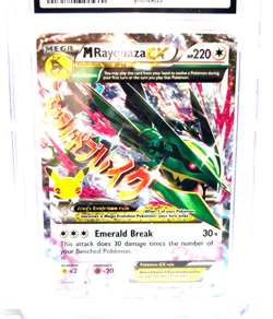 2021 POKEMON GEM MINT M RAYQUAZA EX # 76/108 HOLO GRADE 10 AWESOME - Image 2