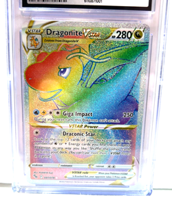 2022 POKEMON GEM MINT DRAGONITE VSTAR # 081/078 HOLO GRADE 10 AWESOME ! - Image 2
