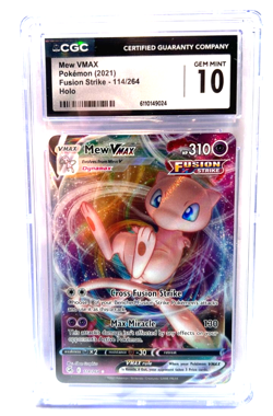2021 POKEMON GEM MINT MEW VMAX # 114/264 HOLO GRADE 10 LOW POP AWESOME ! - Image 1