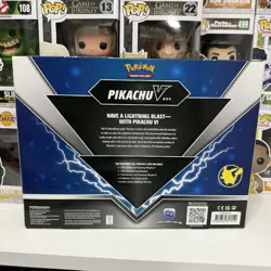 Pokemon TCG Pikachu V Box w/ 2 Evolving Skies & Brilliant Stars Booster Packs - Image 3