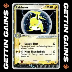 Raichu ex - 98/100 - Ultra Rare - Sandstorm - Pokemon Card - VLP - Image 1