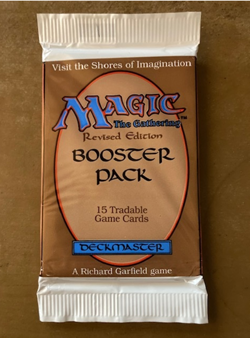 MTG - Revised Booster Pack - Magic the Gathering, Factory Sealed 1994 742818067003 - Image 1