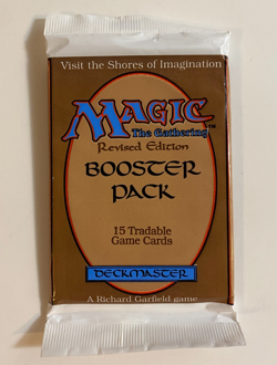 MTG - Revised Booster Pack - Magic the Gathering, Factory Sealed 1994 - Image 1