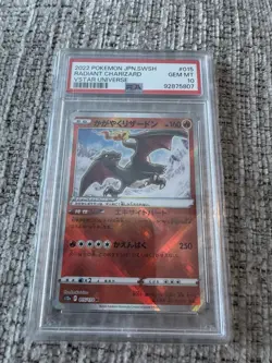PSA 10- Radiant Charizard 015/172 Japanese VSTAR Universe Pokemon 2022 Gem 💎 - Image 1