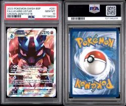 2023 Pokemon Crown Zenith Lucario VSTAR SWSH291 Promo Card PSA 10 - Image 3