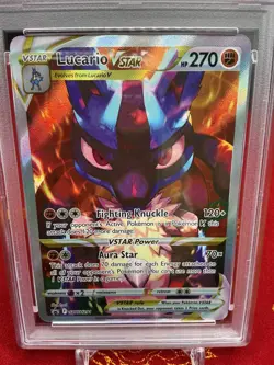 Lucario VSTAR - SWSH291 Pokemon Promo Crown Zenith ETB PSA 10 - Image 2
