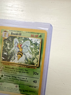 Pokemon TCG Beedrill Non-Holo Rare 17/102 Base Set LP - Image 2