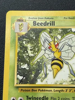 Pokemon Beedrill 17/102 Base Set Unlimited Rare NM / LP - Image 2