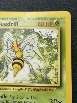 Pokemon Beedrill 17/102 Base Set Unlimited Rare NM / LP - Image 3