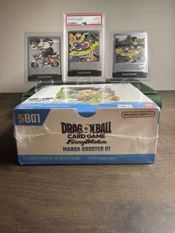 Dragon Ball Super Fusion World Manga Booster Box SB01 & SB02 + PSA 10 + 2 CARDS - Image 2
