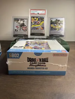 Dragon Ball Super Fusion World Manga Booster Box SB01 & SB02 + PSA 10 + 2 CARDS - Image 3