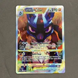 Pokemon TCG Lucario VSTAR SWSH291 Crown Zenith Promo Card Near Mint Condition - Image 1