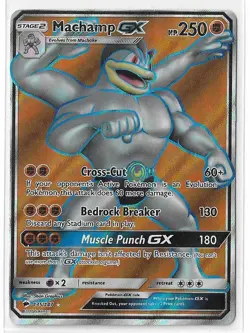 Machamp GX 135/147 Burning Shadows Full Art FA Holo SWSH Pokemon TCG Card NM - Image 1