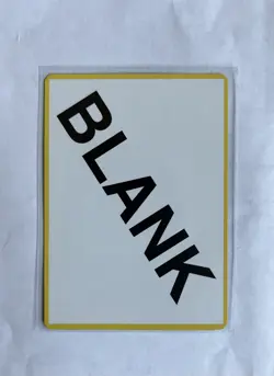 RARE - BLANK Pokemon card - ERROR INVESTMENT CARD - Image 1