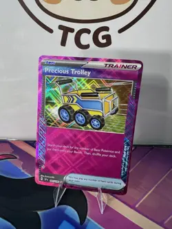 Pokemon TCG Precious Trolley Holo Card 185/191 Sv08: Surging Sparks Ace Rare - Image 2