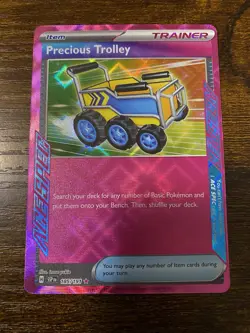 Pokemon TCG, Precious Trolley 185/191 - Surging Sparks - Ace Spec Trainer Card - Image 1