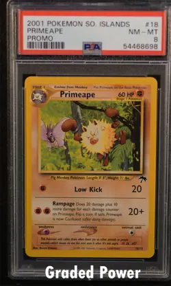 Southern Islands Primeape PSA 8 (8698) 18/18 Pokemon - Image 1