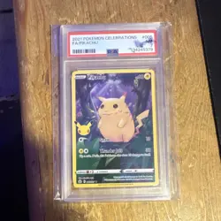 2021 Pokemon Celebrations Pikachu 005/025 Full Art Holo Rare PSA 7 - Image 1