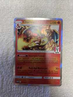 KFC Charizard 181/Sm-p Holo Indonesian Chaki Kids Promo Pokemon Card - Image 2