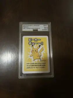 Pokemon 2023 Japanese Pikachu Old Maid Super-High Tension AGS 9.5 Mint - Image 1