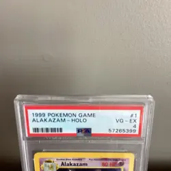 Pokemon Alakazam Base Set Holo Rare PSA 4 1999 Wizards of the Coast 1/102 - Image 2
